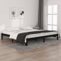 vidaXL Massivholzbett Schwarz Kiefer 200x200 cm vidaXL Massivholzbett Schwarz Kiefer 200x200 cm
