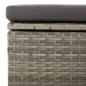 vidaXL 3-tlg. Garten-Lounge-Set mit Kissen Grau Poly Rattan vidaXL 3-tlg. Garten-Lounge-Set mit Kissen Grau Poly Rattan