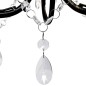 Decknlampe Art Novau mit Kristallperlen 3 x E14 Decknlampe Art Novau mit Kristallperlen 3 x E14