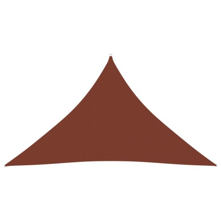 vidaXL Sonnensegel Oxford-Gewebe Dreieckig 5x5x6 m Terracotta-Rot