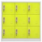 vidaXL Schließfachschrank Hellgrau und Grün 90x45x92,5 cm Stahl vidaXL Schließfachschrank Hellgrau und Grün 90x45x92,5 cm Stahl