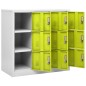 vidaXL Schließfachschrank Hellgrau und Grün 90x45x92,5 cm Stahl vidaXL Schließfachschrank Hellgrau und Grün 90x45x92,5 cm Stahl