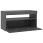 vidaXL TV-Schrank mit LED-Leuchten Hochglanz-Grau 75x35x40 cm vidaXL TV-Schrank mit LED-Leuchten Hochglanz-Grau 75x35x40 cm