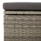 4-tlg. Garten-Lounge-Set mit Kissen Grau Poly Rattan 4-tlg. Garten-Lounge-Set mit Kissen Grau Poly Rattan