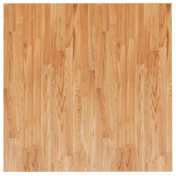 vidaXL Tischplatte Quadratisch Hellbraun 90x90x2,5cm Behandelte Eiche