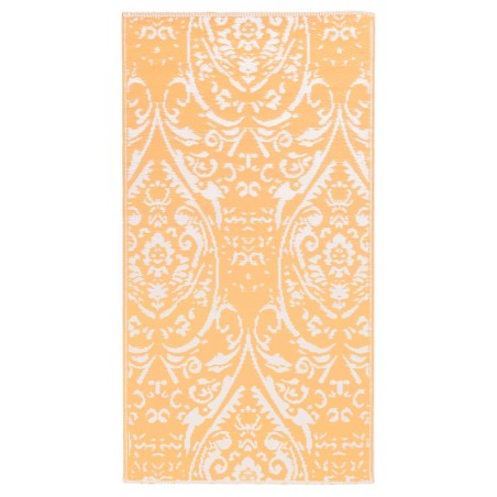 vidaXL Outdoor-Teppich Orange und Weiß 160x230 cm PP