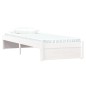 vidaXL Massivholzbett Weiß 75x190 cm vidaXL Massivholzbett Weiß 75x190 cm