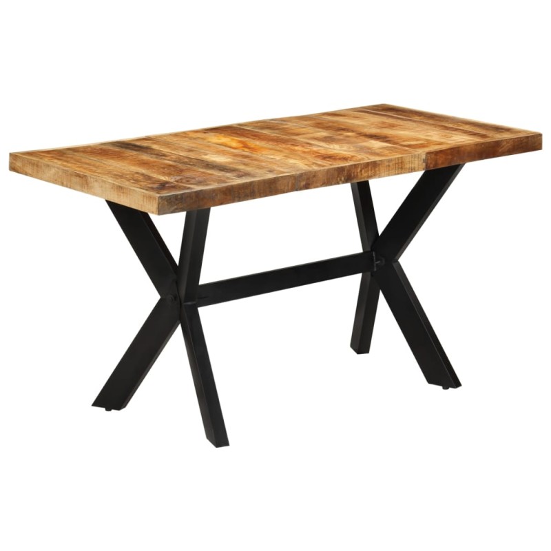 vidaXL Esstisch 140x70x75 cm Massives Raues Mangoholz vidaXL Esstisch 140x70x75 cm Massives Raues Mangoholz