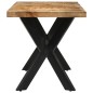 vidaXL Esstisch 140x70x75 cm Massives Raues Mangoholz vidaXL Esstisch 140x70x75 cm Massives Raues Mangoholz