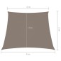 vidaXL Sonnensegel Oxford-Gewebe Trapezförmig 2/4x3 m Taupe vidaXL Sonnensegel Oxford-Gewebe Trapezförmig 2/4x3 m Taupe