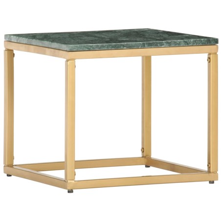 vidaXL Couchtisch Grün 40×40×35 cm Echtstein in Marmoroptik