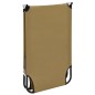 vidaXL Klappbare Sonnenliege Taupe Stahl vidaXL Klappbare Sonnenliege Taupe Stahl