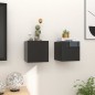 vidaXL TV-Wandschränke 2 Stk. Hochglanz-Schwarz 30,5x30x30 cm vidaXL TV-Wandschränke 2 Stk. Hochglanz-Schwarz 30,5x30x30 cm