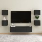vidaXL TV-Wandschränke 2 Stk. Hochglanz-Schwarz 30,5x30x30 cm vidaXL TV-Wandschränke 2 Stk. Hochglanz-Schwarz 30,5x30x30 cm