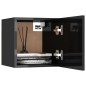 vidaXL TV-Wandschränke 2 Stk. Hochglanz-Schwarz 30,5x30x30 cm vidaXL TV-Wandschränke 2 Stk. Hochglanz-Schwarz 30,5x30x30 cm