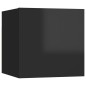 vidaXL TV-Wandschränke 2 Stk. Hochglanz-Schwarz 30,5x30x30 cm vidaXL TV-Wandschränke 2 Stk. Hochglanz-Schwarz 30,5x30x30 cm