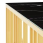 vidaXL Couchtisch Golden 100x100x50 cm Edelstahl und Glas vidaXL Couchtisch Golden 100x100x50 cm Edelstahl und Glas
