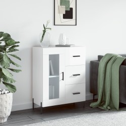 vidaXL Sideboard Hochglanz-Weiß 69,5x34x90 cm Holzwerkstoff