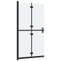 vidaXL Faltbare begehbare Duschwand ESG-Glas mattiert 70x190 cm vidaXL Faltbare begehbare Duschwand ESG-Glas mattiert 70x190 cm