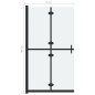 vidaXL Faltbare begehbare Duschwand ESG-Glas mattiert 70x190 cm vidaXL Faltbare begehbare Duschwand ESG-Glas mattiert 70x190 cm