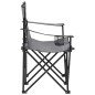 vidaXL Campingstuhl 2-Sitzer Klappbar Stahl und Stoff Grau vidaXL Campingstuhl 2-Sitzer Klappbar Stahl und Stoff Grau