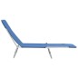 vidaXL Klappliegen 2 Stk. Stahl und Stoff Blau vidaXL Klappliegen 2 Stk. Stahl und Stoff Blau