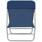 vidaXL Klappliegen 2 Stk. Stahl und Stoff Blau vidaXL Klappliegen 2 Stk. Stahl und Stoff Blau