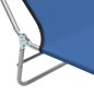 vidaXL Klappliegen 2 Stk. Stahl und Stoff Blau vidaXL Klappliegen 2 Stk. Stahl und Stoff Blau