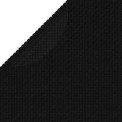vidaXL Poolabdeckung Schwarz 417 cm PE