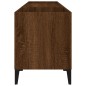 vidaXL Plattenschrank Braun Eichen-Optik 121x38x48 cm Holzwerkstoff vidaXL Plattenschrank Braun Eichen-Optik 121x38x48 cm Holzwerkstoff