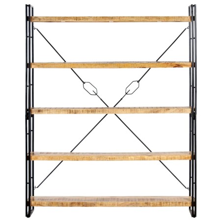 vidaXL Bücherregal 5 Fächer 140x30x180 cm Mango Massivholz