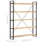 vidaXL Bücherregal 5 Fächer 140x30x180 cm Mango Massivholz vidaXL Bücherregal 5 Fächer 140x30x180 cm Mango Massivholz