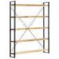 vidaXL Bücherregal 5 Fächer 140x30x180 cm Mango Massivholz vidaXL Bücherregal 5 Fächer 140x30x180 cm Mango Massivholz