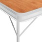 vidaXL Klappbarer Campingtisch mit 2 Sitzbänken Aluminium Braun vidaXL Klappbarer Campingtisch mit 2 Sitzbänken Aluminium Braun