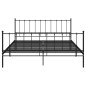 vidaXL Bett Schwarz Metall 140x200 cm vidaXL Bett Schwarz Metall 140x200 cm
