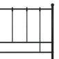 vidaXL Bett Schwarz Metall 140x200 cm vidaXL Bett Schwarz Metall 140x200 cm