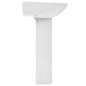 vidaXL Freistehendes Waschbecken mit Säule Keramik Weiß 520x440x190 mm vidaXL Freistehendes Waschbecken mit Säule Keramik Weiß 520x440x190 mm