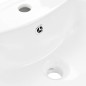 vidaXL Freistehendes Waschbecken mit Säule Keramik Weiß 520x440x190 mm vidaXL Freistehendes Waschbecken mit Säule Keramik Weiß 520x440x190 mm