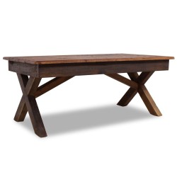vidaXL Couchtisch Recyceltes Massivholz 110 x 60 x 45 cm