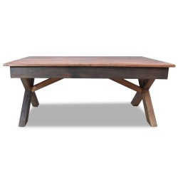vidaXL Couchtisch Recyceltes Massivholz 110 x 60 x 45 cm