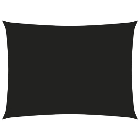 vidaXL Sonnensegel Oxford-Gewebe Rechteckig 3,5x5 m Schwarz