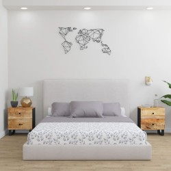vidaXL Nachttische 2 Stk. 40x33x46 cm Massivholz Mango