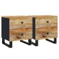 vidaXL Nachttische 2 Stk. 40x33x46 cm Massivholz Mango vidaXL Nachttische 2 Stk. 40x33x46 cm Massivholz Mango