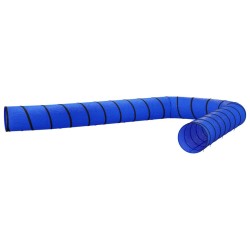 vidaXL Hundetunnel Blau Ø 55x1000 cm Polyester
