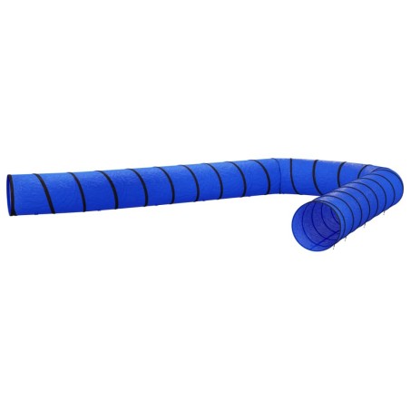 vidaXL Hundetunnel Blau Ø 55x1000 cm Polyester