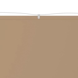vidaXL Senkrechtmarkise Taupe 60x800 cm Oxford-Gewebe