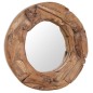 vidaXL Dekorativer Spiegel Teak 60 cm Rund vidaXL Dekorativer Spiegel Teak 60 cm Rund
