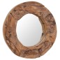 vidaXL Dekorativer Spiegel Teak 60 cm Rund vidaXL Dekorativer Spiegel Teak 60 cm Rund