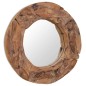 vidaXL Dekorativer Spiegel Teak 60 cm Rund vidaXL Dekorativer Spiegel Teak 60 cm Rund