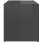 vidaXL Beistelltisch Hochglanz-Grau 59x36x38 cm Holzwerkstoff vidaXL Beistelltisch Hochglanz-Grau 59x36x38 cm Holzwerkstoff